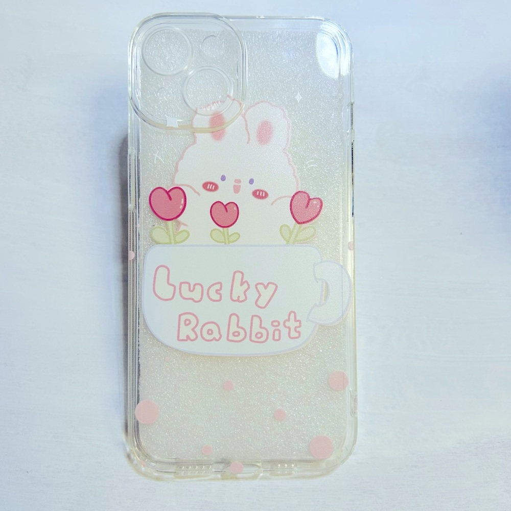 Lucky Rabbit I phone 14 jelly case
